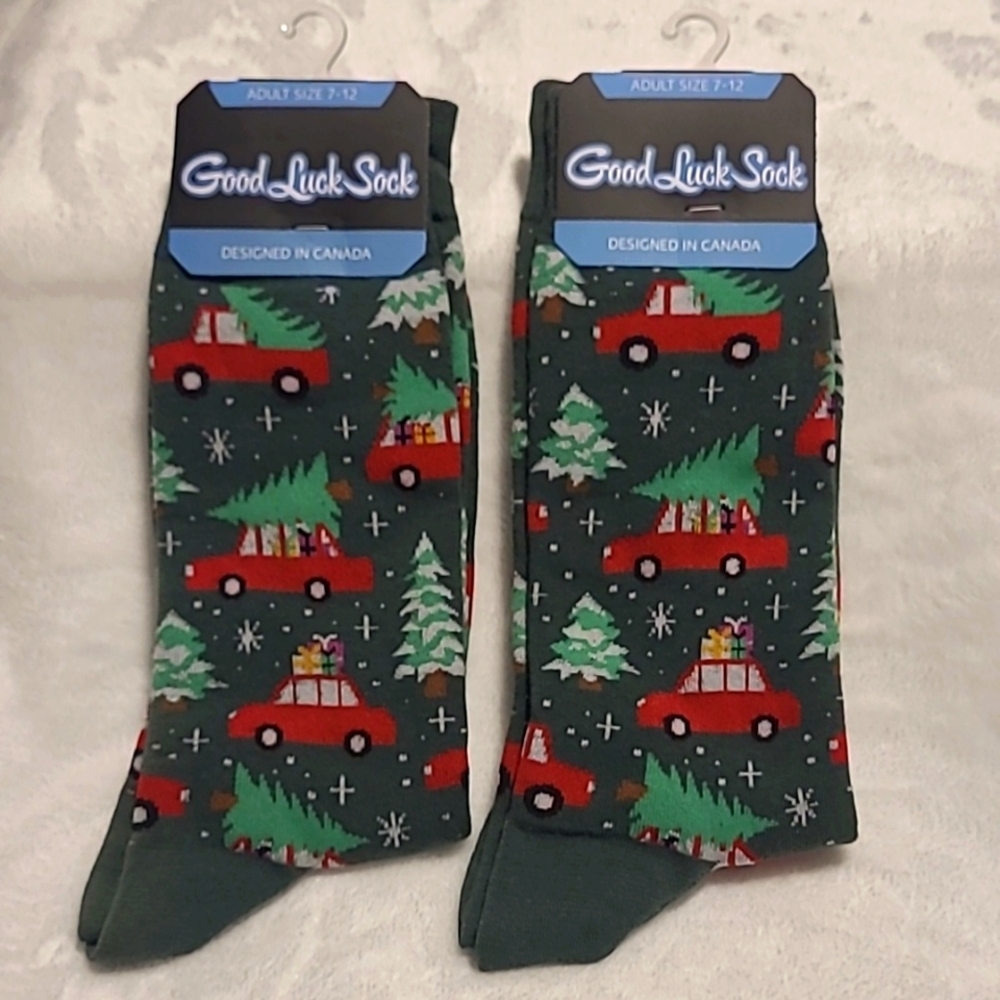 Christmas, 2 Pair, Good Luck Sock brand